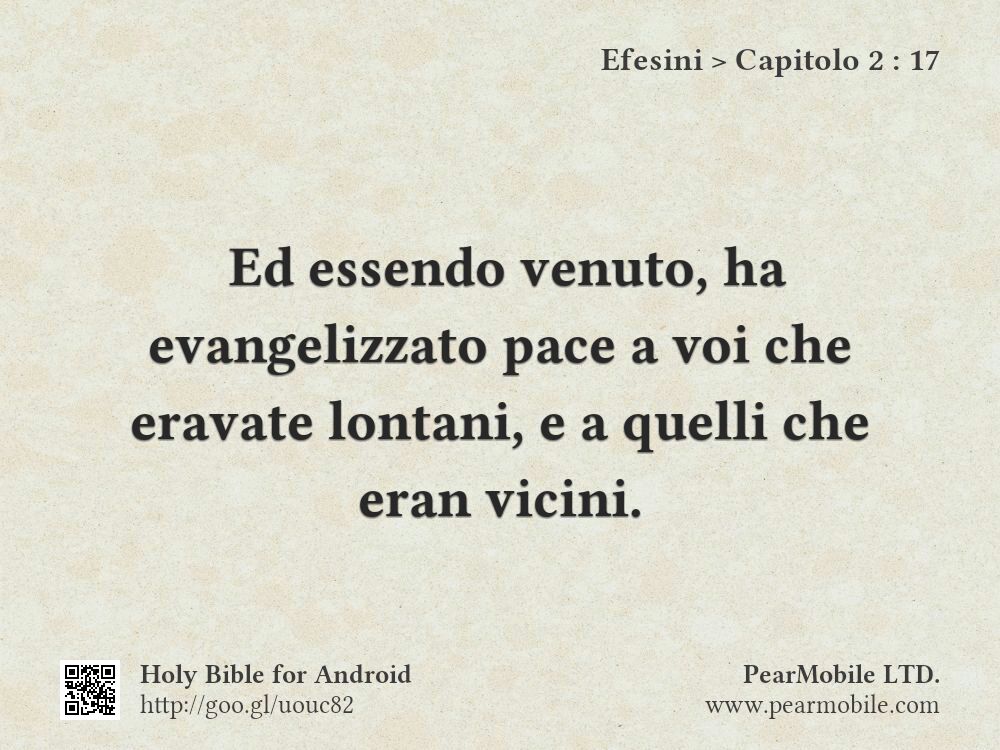 Efesini, Capitolo 2:17